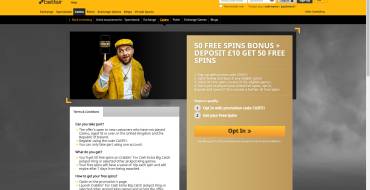 Betfair casino: Фриспины