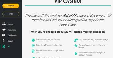 Gate777 casino: Привилегии