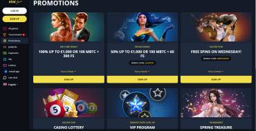 Golden Star Casino: Приветственная акция