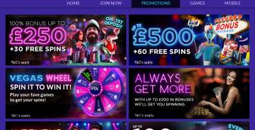 Vegas Spins casino: Бонусы