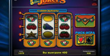 5-Line Jokers: Игра по шансам