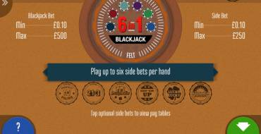 6 in 1 Blackjack: Выплаты