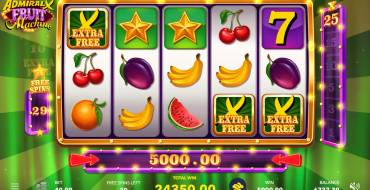 Admiral X Fruit Machine: Free Spins