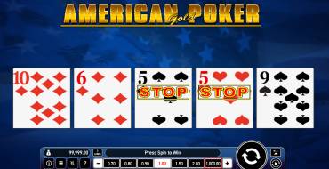 American Poker Gold: Игровой автомат