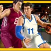 Basketball Star: Спортсмены в белой и бордовой майках