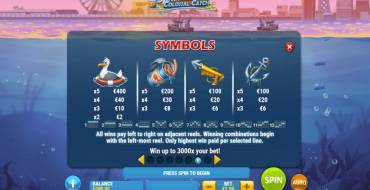 Boat Bonanza Colossal Catch: Таблица выплат