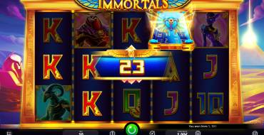 Book of Immortals: Выигрыши