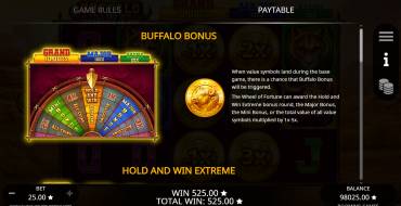 Buffalo Hold And Win Extreme 10000: Джекпот