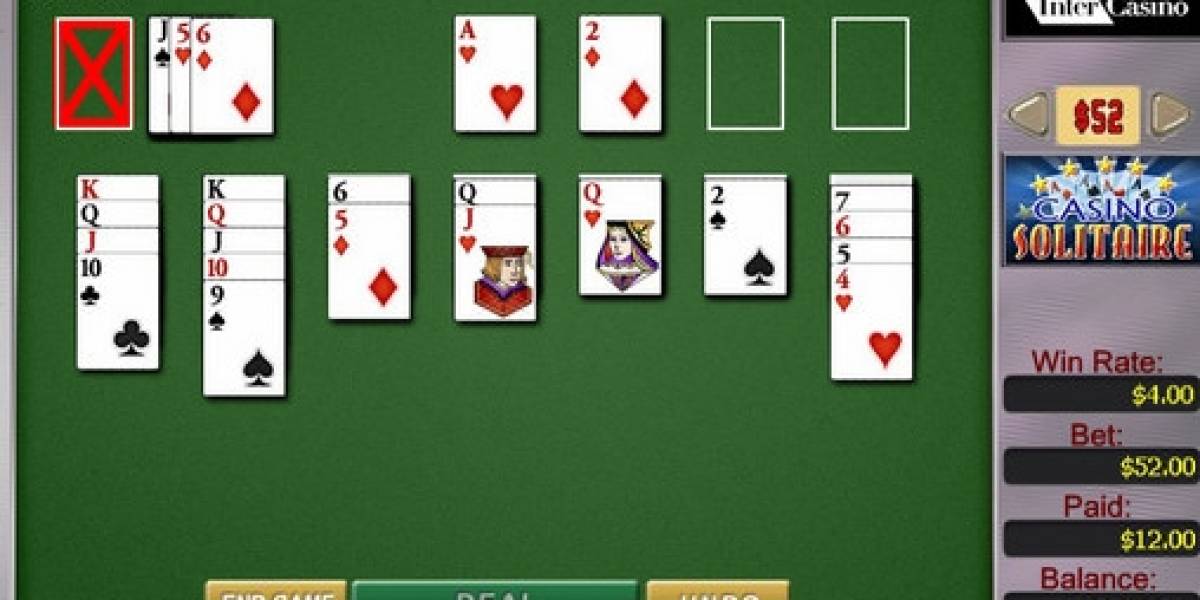 Солитер казино с тремя пересдачами - Casino Solitaire Draw Three