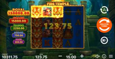 Fire Temple: Hold and Win: Выигрыши