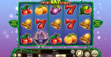 Fruitbat Crazy: Игровой автомат Fruit Bat Crazy - Betsoft