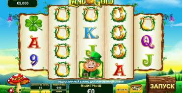 Land of Gold: Игровой автомат