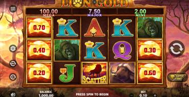 Lion Gold Super Stake: Дизайн