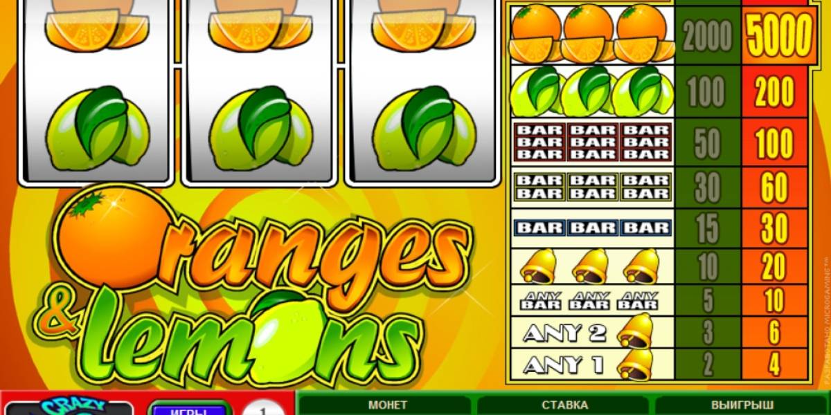 Игровой автомат Oranges and Lemons