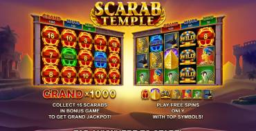 Scarab Temple: Игровой автомат