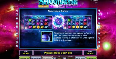 Shooting Stars Supernova: Бонусы