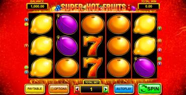 Super Hot Fruits: Игровой автомат