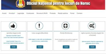 Oficiul Național Pentru Jocuri de Noroc: Официальный сайт Oficiul Național pentru Jocuri de Noroc